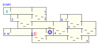 セラフィック・ゲートのマップ,第1階層（スタート地点）